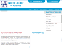 Tablet Screenshot of nidhiplastindia.com